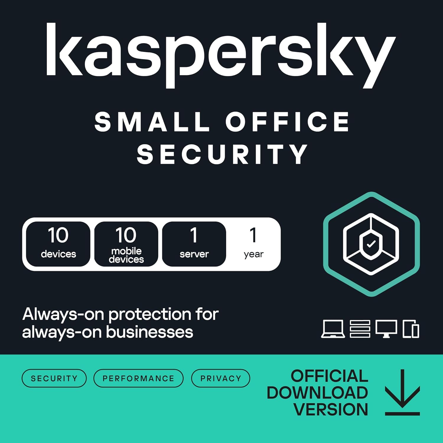 Kaspersky Small Office Security (1 Server + 10 Συσκευές + 10 Mobile - 1 Έτος) EU Ηλεκτρονική Άδεια