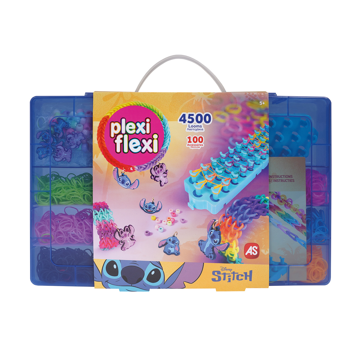 Plexi Flexi Disney Stitch Μεγάλη Θήκη Με 4500 Λαστιχάκια & 100 Αξεσουάρ Για 5+ - Image 2