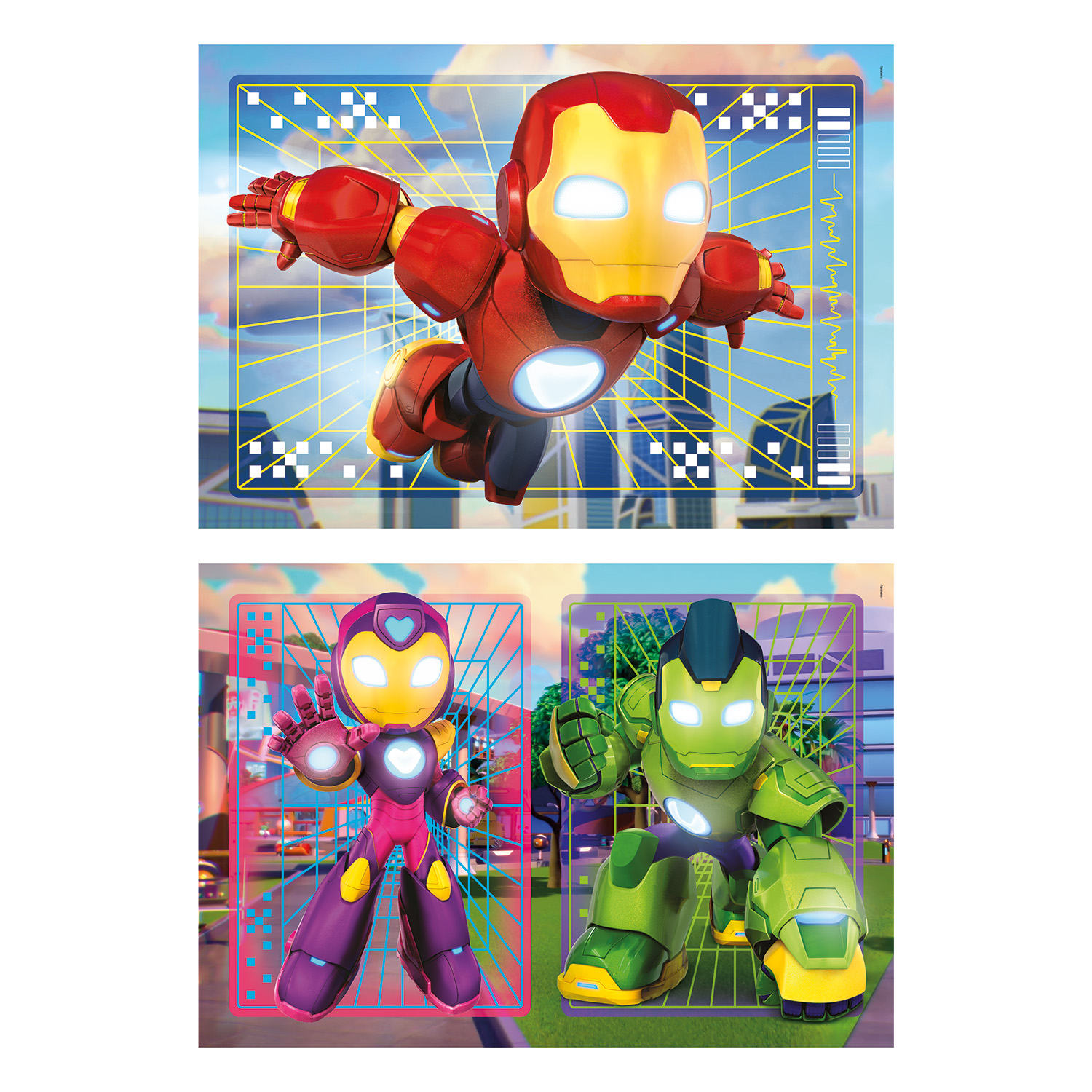 Clementoni Παιδικό Παζλ Super Color IronMan And His Awesome Friends 2x20 τμχ - Image 4