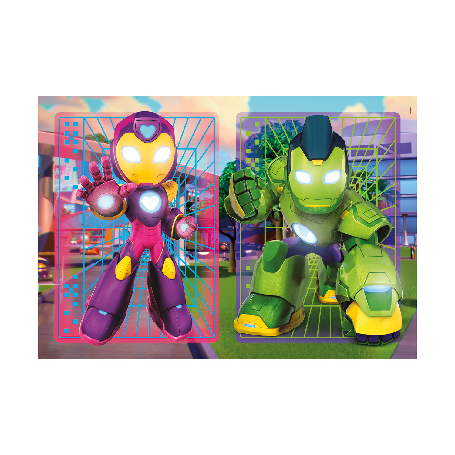 Clementoni Παιδικό Παζλ Super Color IronMan And His Awesome Friends 2x20 τμχ - Image 2