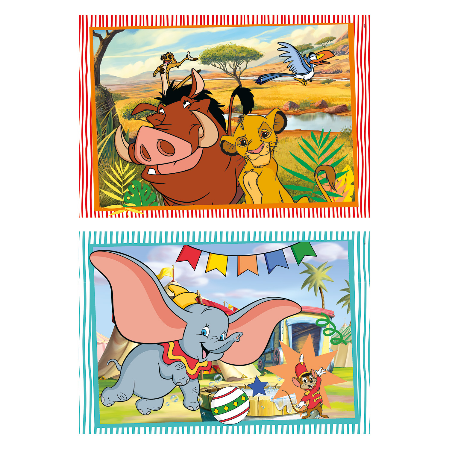 Clementoni Παιδικό Παζλ Super Color Disney Classics 2x20 τμχ - Image 2