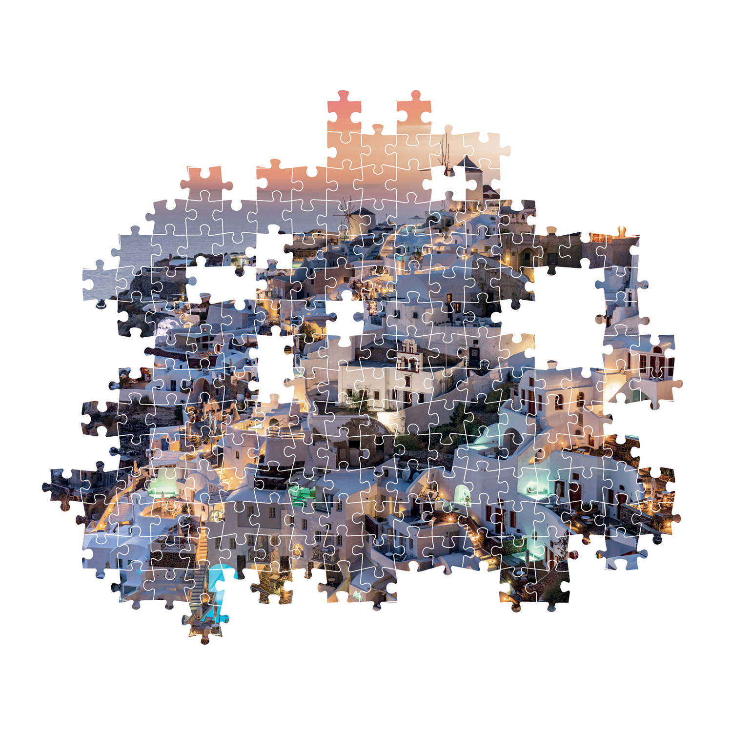 Clementoni Παζλ High Quality Collection Αποχρώσεις της Σαντορίνης 1000 τμχ - Compact Box - Image 3