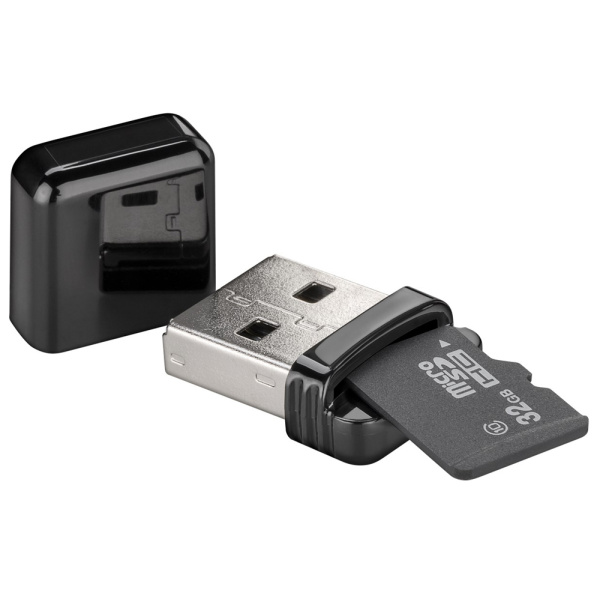 Alternative view of GOOBAY card reader 38656 για micro SD κάρτα μνήμης, 480 Mbps, μαύρο