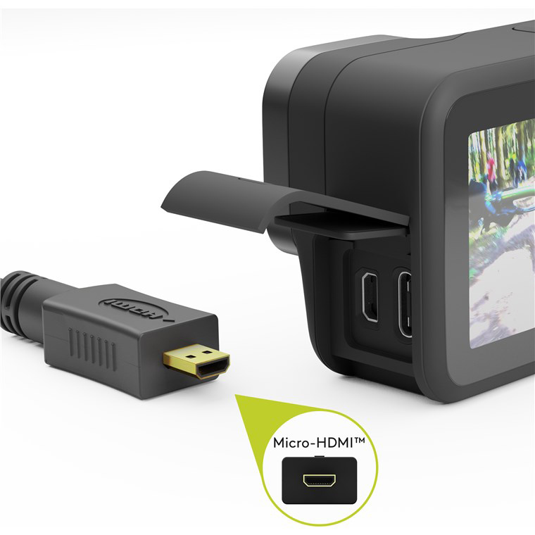 GOOBAY καλώδιο micro HDMI σε HDMI 53784 με Ethernet, 4K/60Hz, 1.5m, μαύρο - Image 2