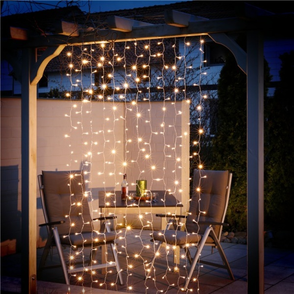 Alternative view of GOOBAY LED λαμπάκια κουρτίνα 57943, 3000K, 4.1m, IP44, USB, 300 LED