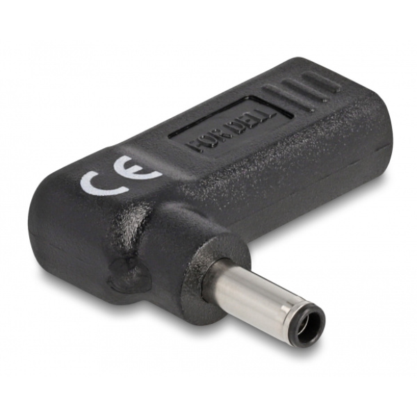 Alternative view of DELOCK αντάπτορας τροφοδοσίας 60007, USB-C σε Dell 4.5x3mm, 90°, μαύρος