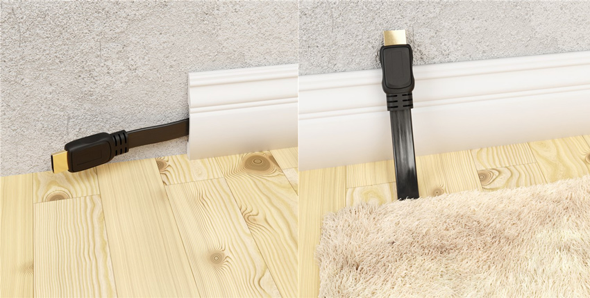 GOOBAY καλώδιο HDMI 2.0 61281, Ethernet, flat, 4K/60Hz 18 Gbps, 5m, μαύρο - Image 2