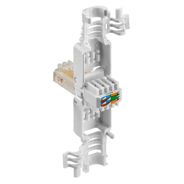 Alternative view of GOOBAY βύσμα RJ45 CAT 5e UTP 68859, tool-free, λευκό