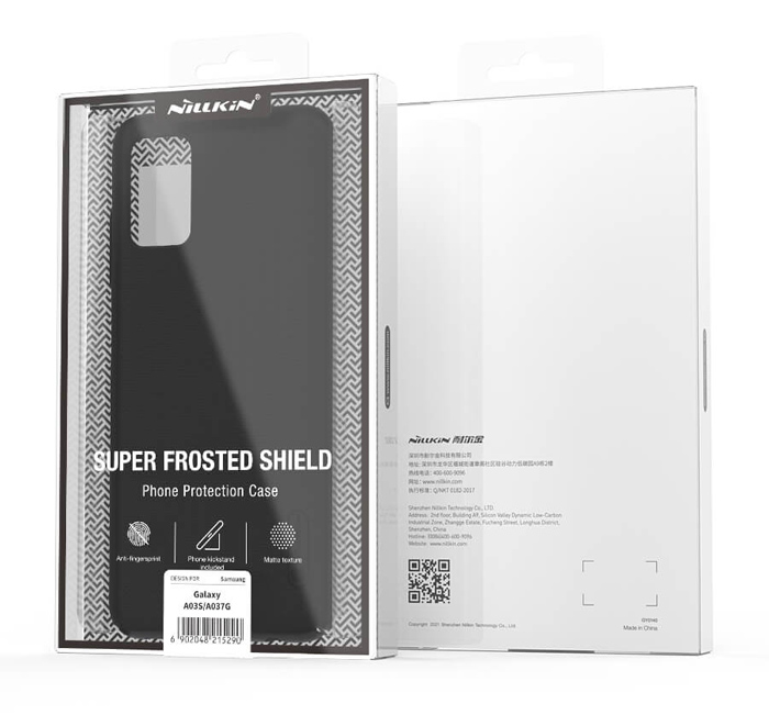 NILLKIN θήκη Super Frosted Shield για Samsung Galaxy A03S/A037G, μαύρη - Image 4