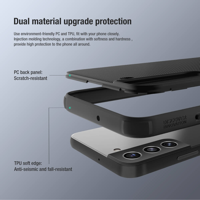 NILLKIN θήκη Super Frosted Shield Pro για Samsung Galaxy S22+/Pro, μπλε - Image 3