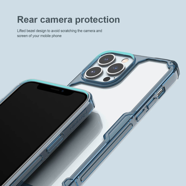 Alternative view of NILLKIN θήκη Nature Pro για Apple iPhone 14 Pro Max, μπλε & διάφανη