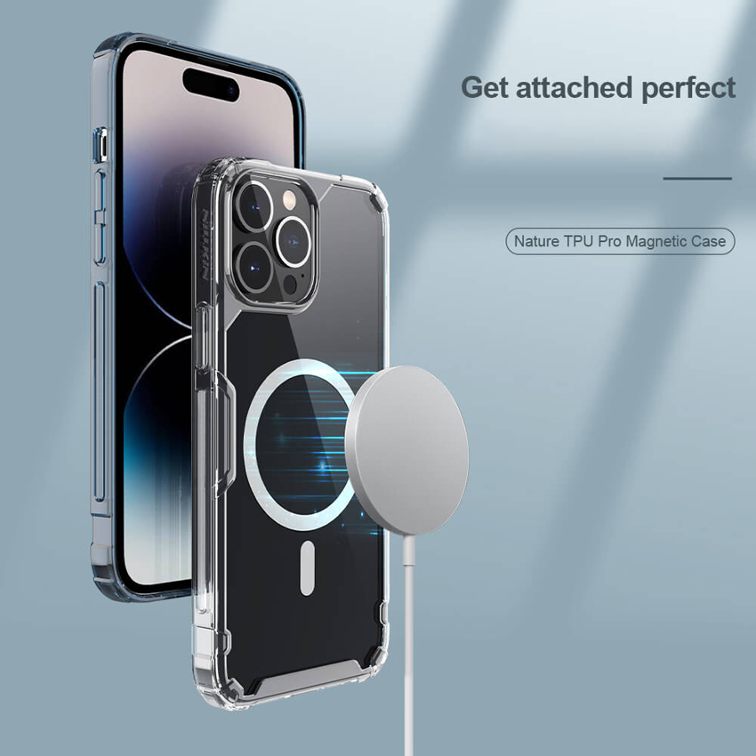 NILLKIN θήκη Nature Pro Magnetic για iPhone 14 Pro, διάφανη - Image 2