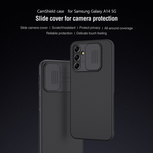 Alternative view of NILLKIN θήκη CamShield για Samsung Galaxy A14 5G, μαύρη