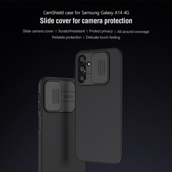 Alternative view of NILLKIN θήκη CamShield για Samsung Galaxy A14 4G, μαύρη