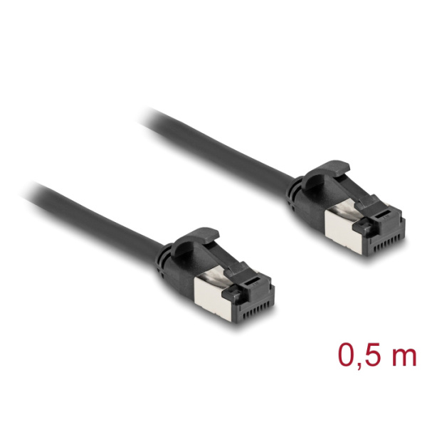 Alternative view of DELOCK καλώδιο δικτύου 80182, CAT 8.1 U/FTP, 40Gbps, 0.50m, μαύρο