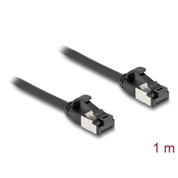 Alternative view of DELOCK καλώδιο δικτύου 80183, CAT 8.1 U/FTP, 40Gbps, 1m, μαύρο