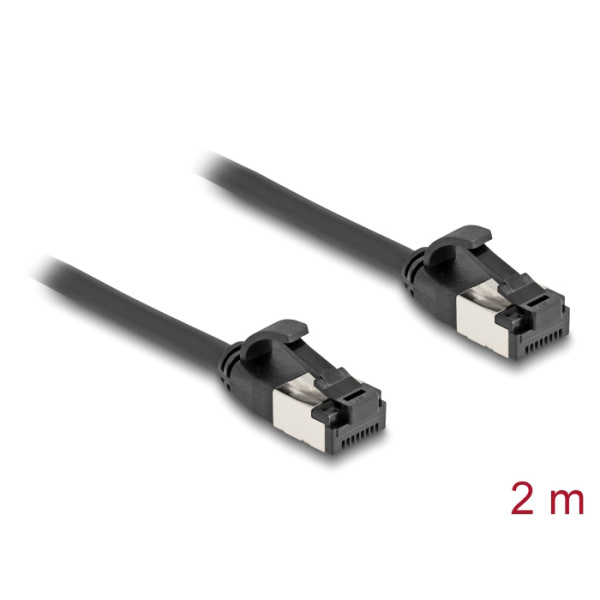 Alternative view of DELOCK καλώδιο δικτύου 80184, CAT 8.1 U/FTP, 40Gbps, 2m, μαύρο
