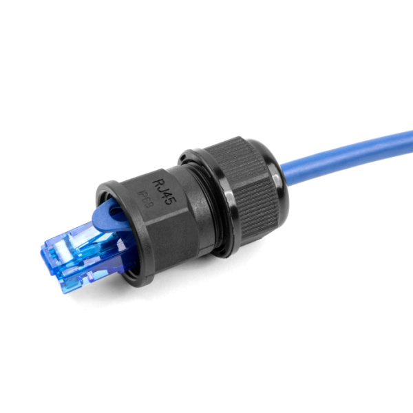 Alternative view of DELOCK σύνδεσμος για RJ45 86995, αδιάβροχος IP67, μαύρος