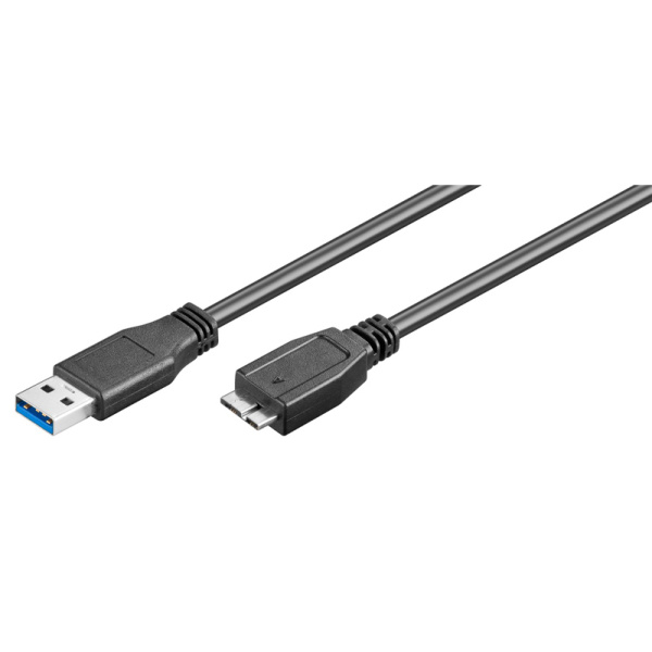 Alternative view of GOOBAY καλώδιο USB 3.0 σε micro Τype B 95734, 5 Gbit/s, 0.5m, μαύρο