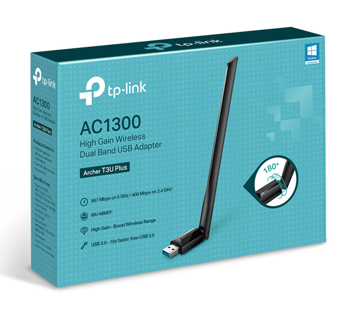 TP-LINK ασύρματος USB αντάπτορας δικτύου Archer T3U Plus, 1300Mbps, V.1 - Image 4