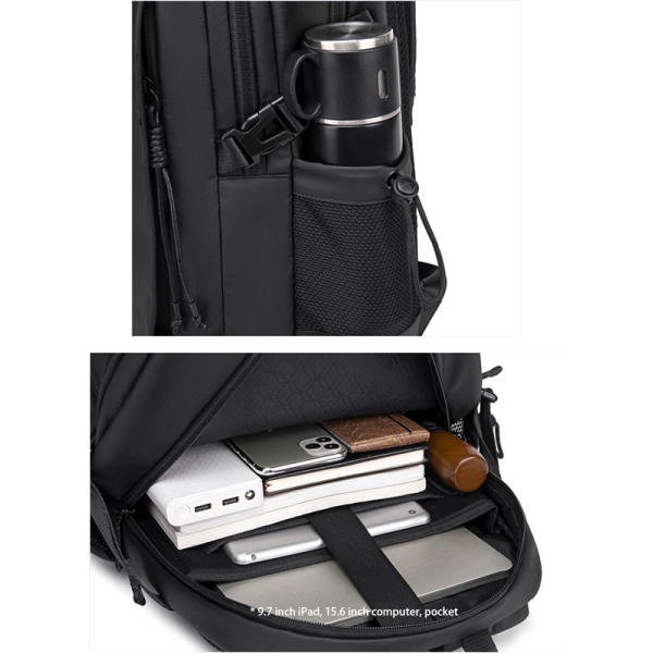 Alternative view of ARCTIC HUNTER τσάντα πλάτης B00530 με θήκη laptop 15.6", 24L, μαύρη