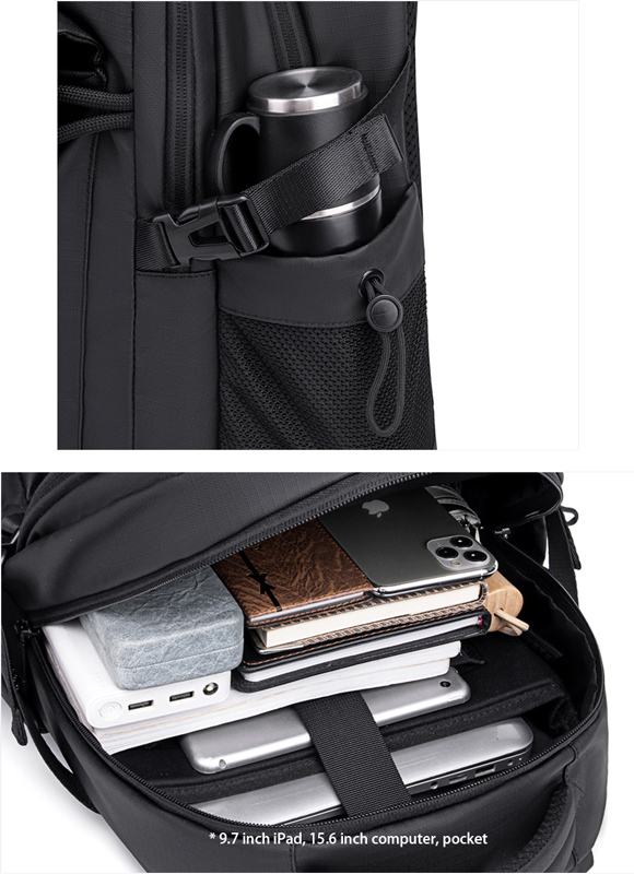 ARCTIC HUNTER τσάντα πλάτης B00531 με θήκη laptop 15.6", 25L, γκρι - Image 2