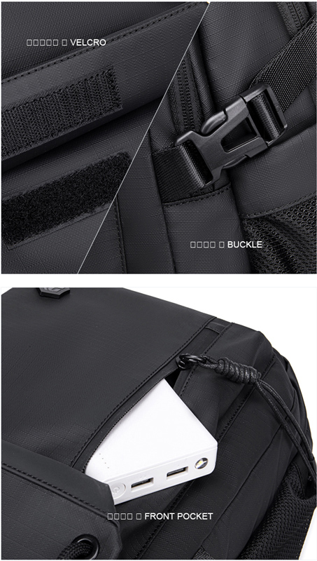 ARCTIC HUNTER τσάντα πλάτης B00531 με θήκη laptop 15.6", 25L, γκρι - Image 4