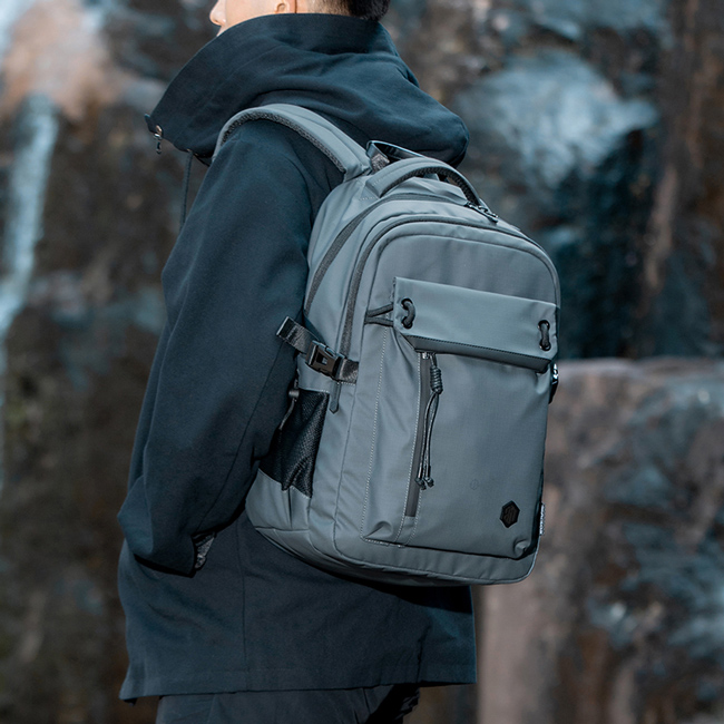 ARCTIC HUNTER τσάντα πλάτης B00531 με θήκη laptop 15.6", 25L, γκρι - Image 8