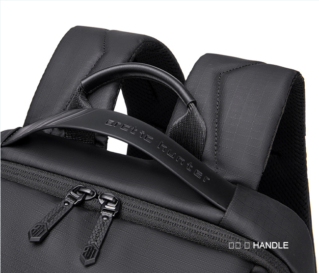 ARCTIC HUNTER τσάντα πλάτης B00532 με θήκη laptop 15.6", USB, 28L, μαύρη - Image 4
