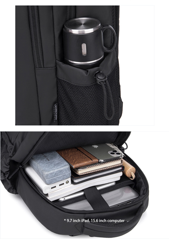 ARCTIC HUNTER τσάντα πλάτης B00534 με θήκη laptop 15.6", 21L, γκρι - Image 2