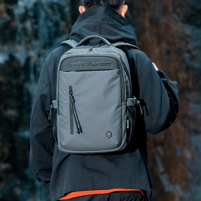 ARCTIC HUNTER τσάντα πλάτης B00534 με θήκη laptop 15.6", 21L, γκρι - Image 8