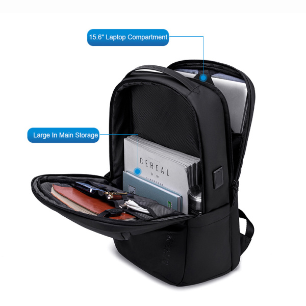 Alternative view of ARCTIC HUNTER τσάντα πλάτης B00555 με θήκη laptop 15.6", 25L, USB, μαύρη