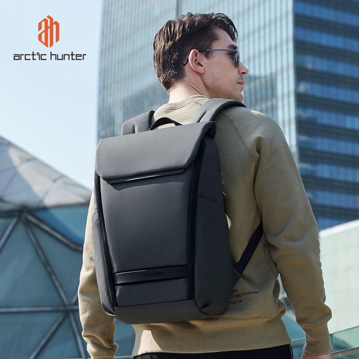 ARCTIC HUNTER τσάντα πλάτης B00559 με θήκη laptop 15.6", 21L, γκρι - Image 3