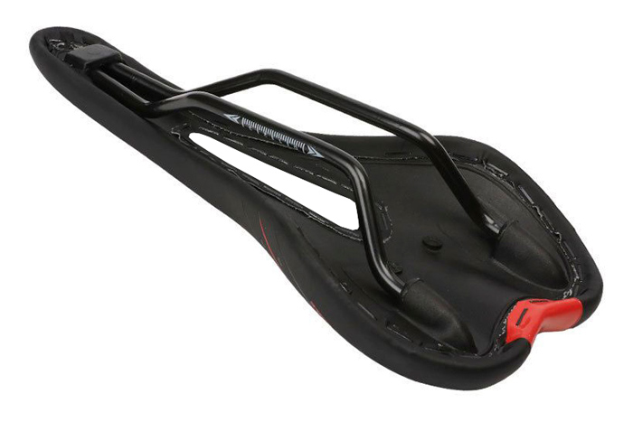 C-TECH σέλα ποδηλάτου BIKE-0042, ανατομική, Φ22.4mm 28 x 13cm, μαύρη - Image 4