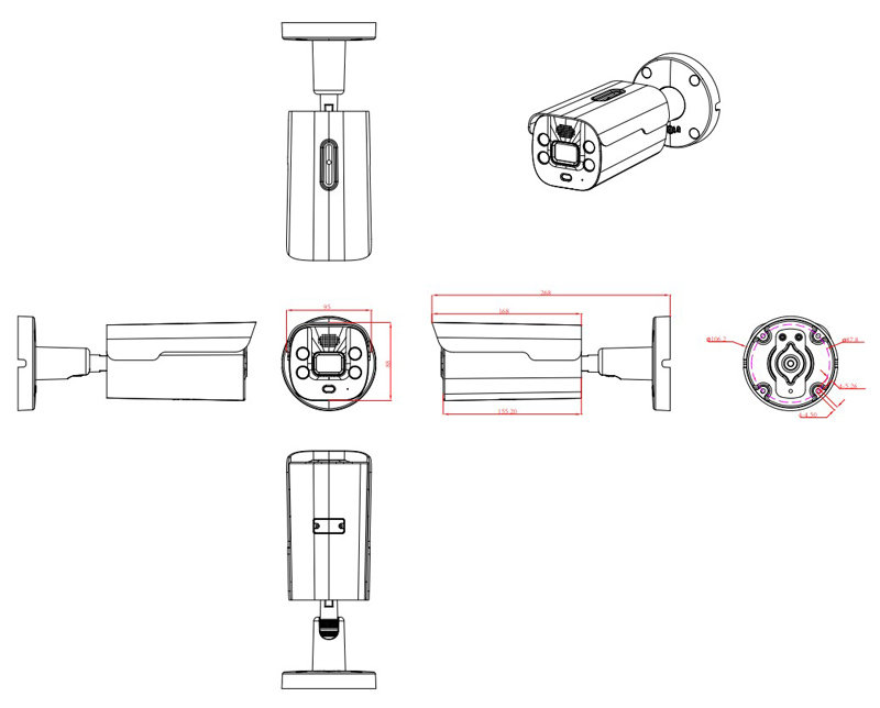 LONGSE IP κάμερα BMLCKL5AD-36PMSTFA12, 3.6mm, 5MP, IP67, PoE - Image 5