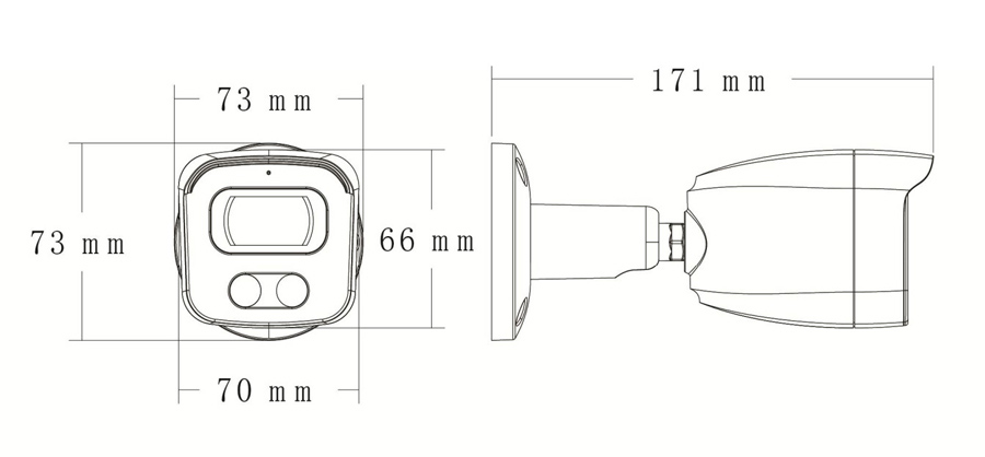 LONGSE IP κάμερα BMSAFG200WH, 2.8mm, 2MP, αδιάβροχη IP67, PoE - Image 4