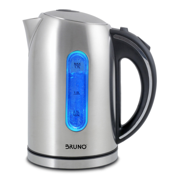BRUNO ηλεκτρικός βραστήρας BRN-0028, 2200W, 1.7lt, βάση 360°, LED