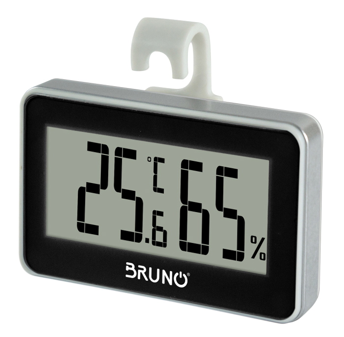 BRUNO ψηφιακό θερμόμετρο & υγρασιόμετρο BRN-0081, °C & °F, λευκό