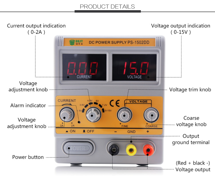 BEST Power supply BST-1502DD, 12V - Image 3