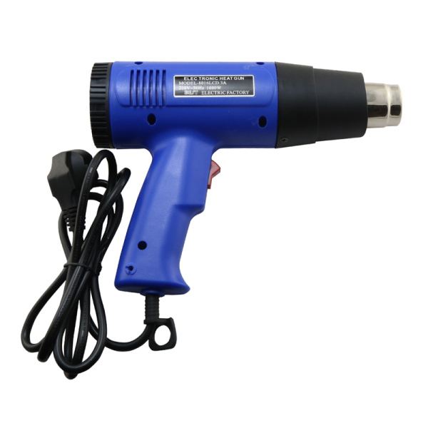 Alternative view of BEST Πιστόλι θερμού αέρα BST-8016D, LCD, 1600W, μπλε