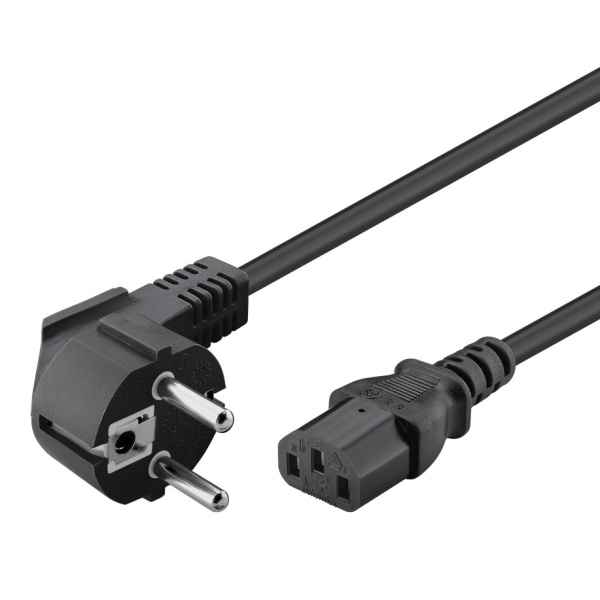 POWERTECH καλώδιο τροφοδοσίας CAB-P031, 3x 1mm², 3m, μαύρο