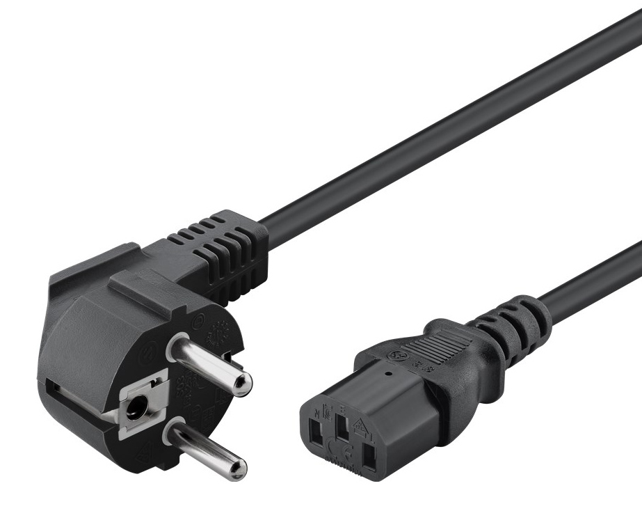 POWERTECH καλώδιο τροφοδοσίας CAB-P032, 3x 1mm², 5m, μαύρο