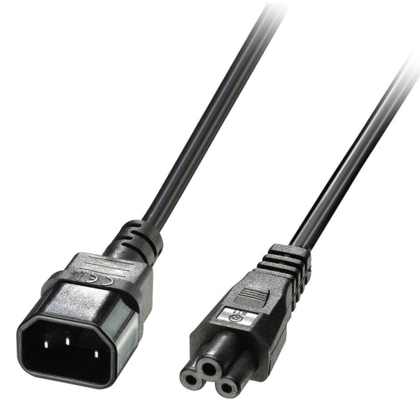 POWERTECH καλώδιο τροφοδοσίας CAB-P034, 0.75mm², copper, 1m, μαύρο