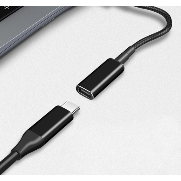 Alternative view of POWERTECH καλώδιο τροφοδοσίας CAB-UC066, USB-C σε Samsung 5.5x3mm, μαύρο