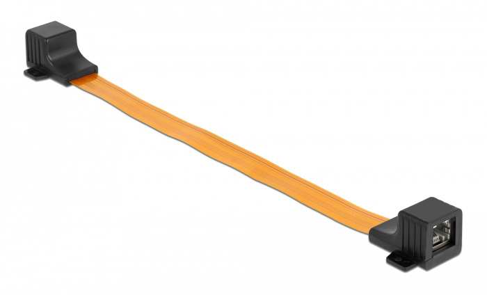 POWERTECH καλώδιο RJ45 θηλυκό CAB-W047, Cat 6 U/UTP, 30cm, κίτρινο - Image 3