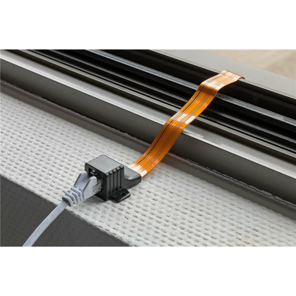 Alternative view of POWERTECH καλώδιο RJ45 θηλυκό CAB-W047, Cat 6 U/UTP, 30cm, κίτρινο