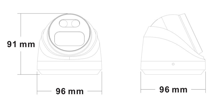LONGSE IP κάμερα CMSBGC400, 2.8mm, 4MP, αδιάβροχη IP67, PoE - Image 4