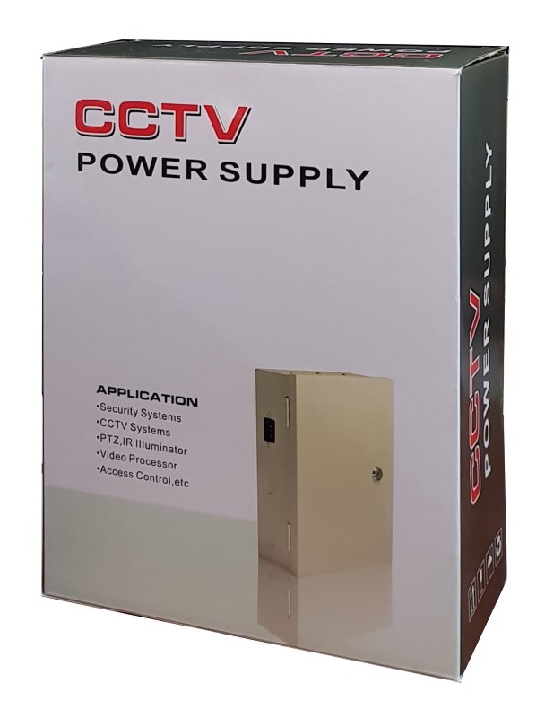 POWERTECH τροφοδοτικό CP1209-20A-B για CCTV-Alarm, DC12V 20A, 9 κανάλια - Image 3