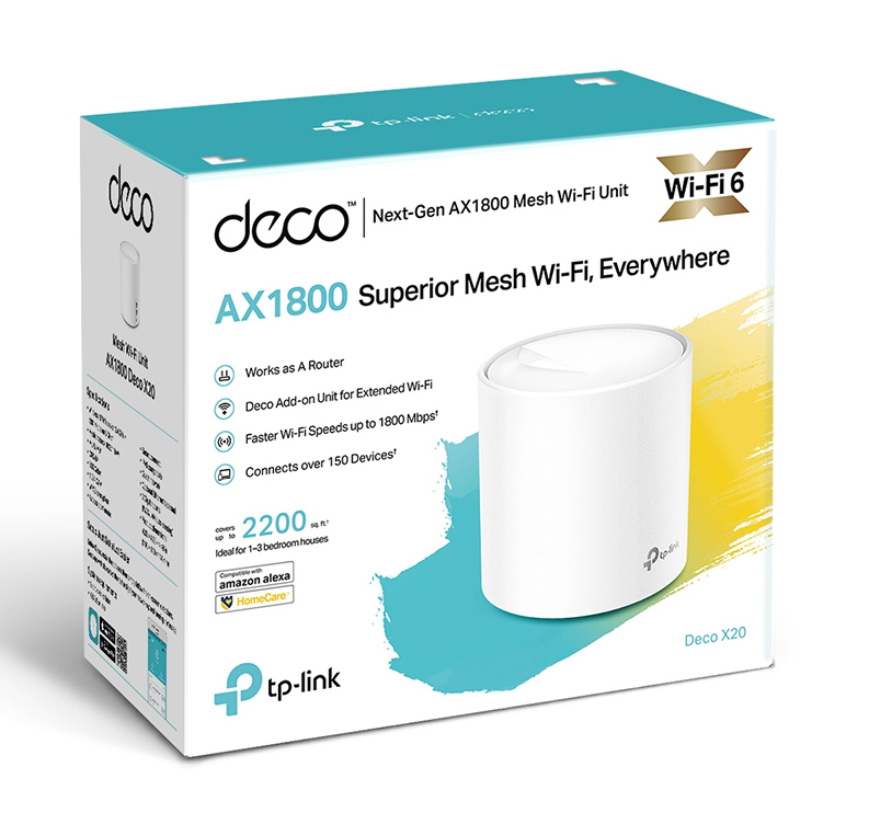 TP-LINK access point Deco X20, mesh WiFi 6, AX1800, Dual Band, Ver. 2.0 - Image 5