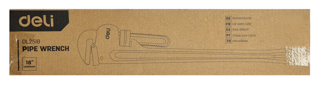 DELI κάβουρας υδραυλικού DL2518, 18"/450mm, 0-60mm, κίτρινο - Image 3